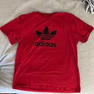 Adidas red XL t shirt